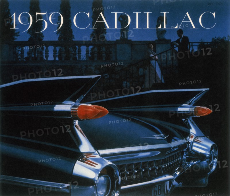 Poster advertising a Cadillac, 1959. Artist: Unknown
