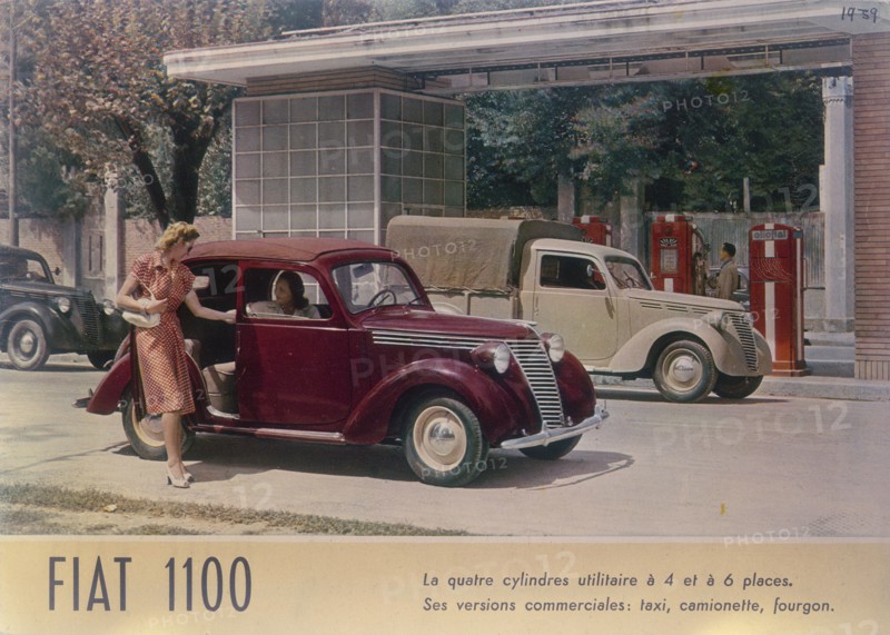Poster advertising a Fiat 1100, 1940. Artist: Unknown