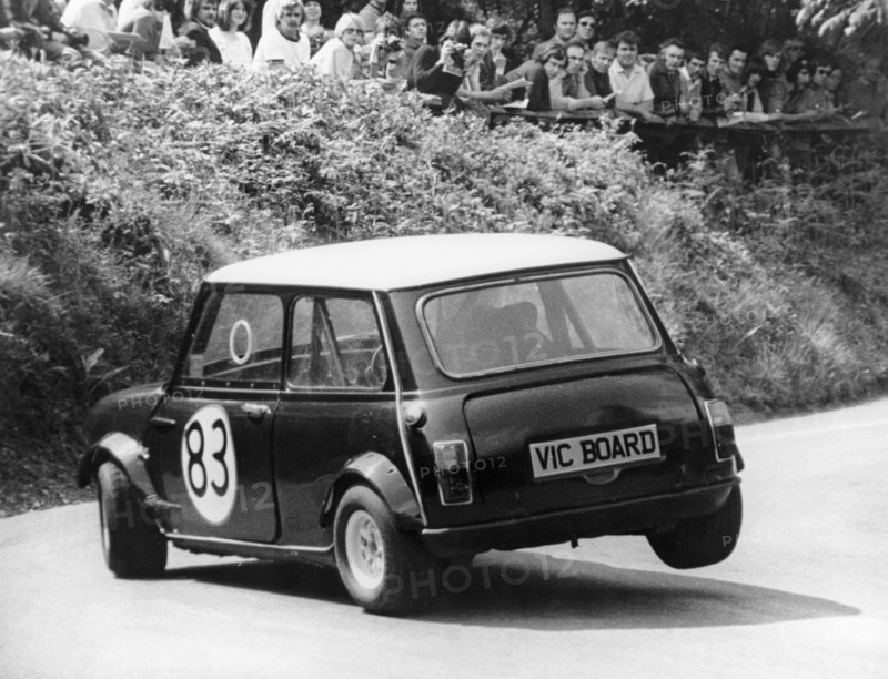 Mini Cooper S, Wiscombe Hill Climb, Honiton, Devon, 1975. Artist: Unknown