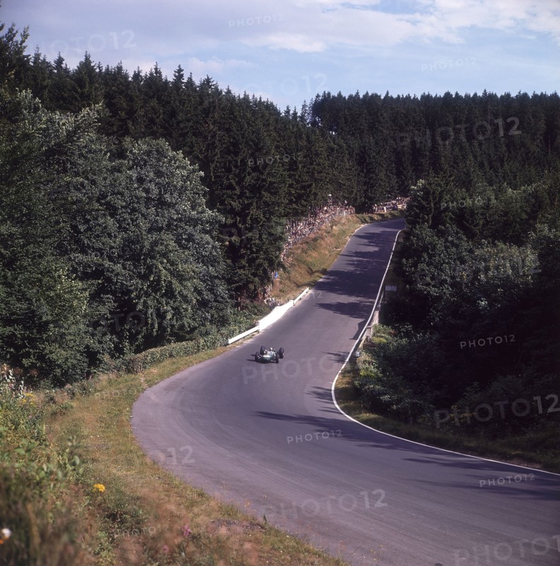 A view of part of the Nurburgring race track, German Grand Prix, Germany, 1963. Artist: Unknown