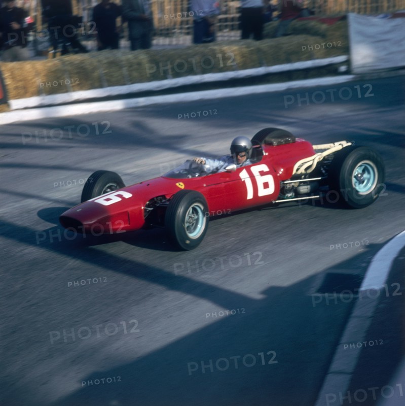 Lorenzo Bandini driving a Ferrari 246, in the Monaco Grand Prix, Monte Carlo, 1966. Artist: Unknown