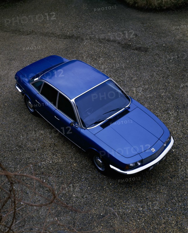 A 1974 NSU(Neckarsulm Strickmaschinen Union ) RO 80 viewed from above. Artist: Unknown