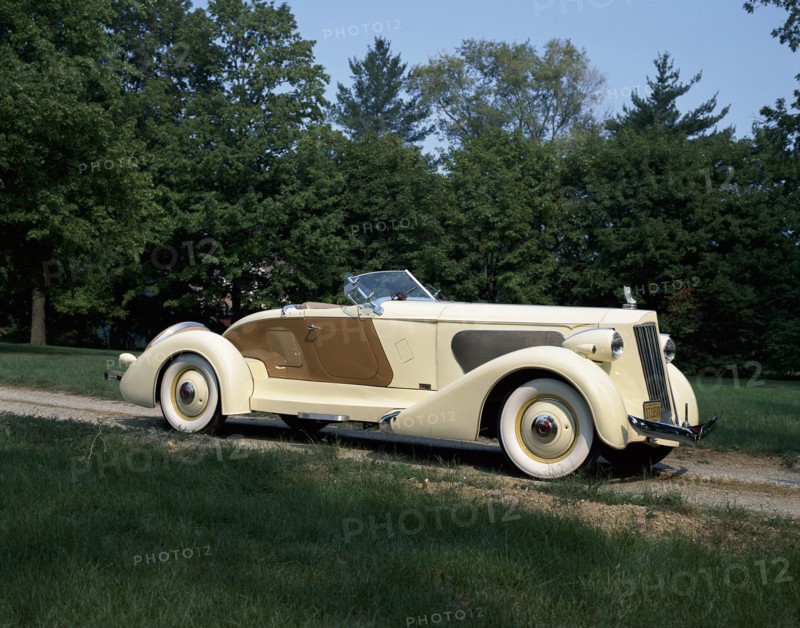 1936 Packard V12. Artist: Unknown