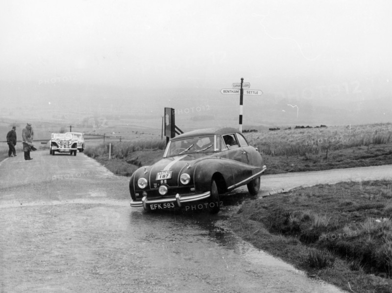 Austin A90 competing in the MCC Medex Rally, 1954. Artist: Unknown