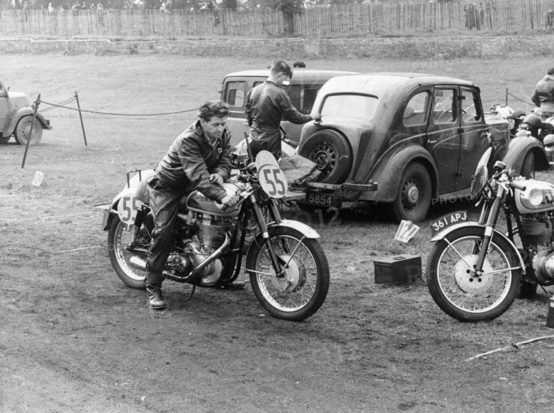 BSA motorbike, Crystal Palace, Sydenham, 1956. Artist: Unknown
