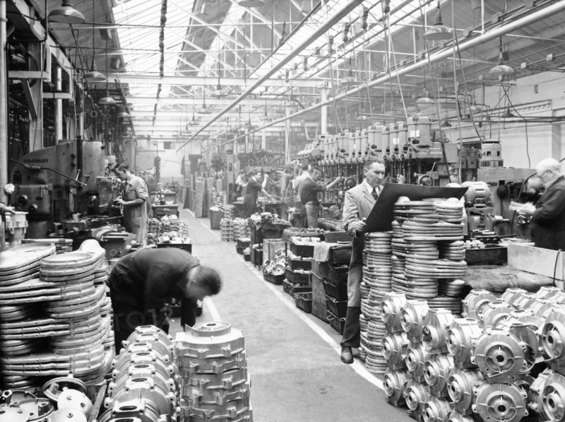 Machine shop at Ariel Motors, c1950. Artist: Unknown
