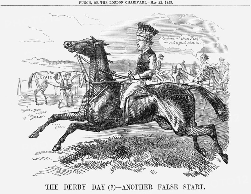 'The Derby Day(?) - Another False Start.', 1858. Artist: Unknown