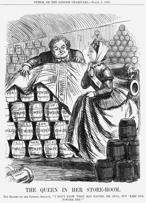 'The Queen in her Store-room', 1859. Artist: Unknown