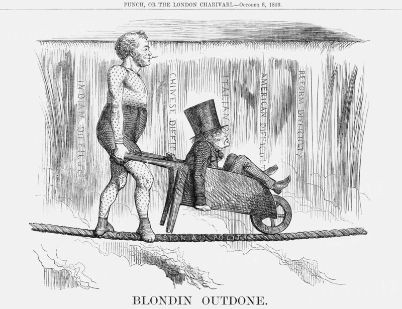 'Blondin Outdone', 1859. Artist: Unknown