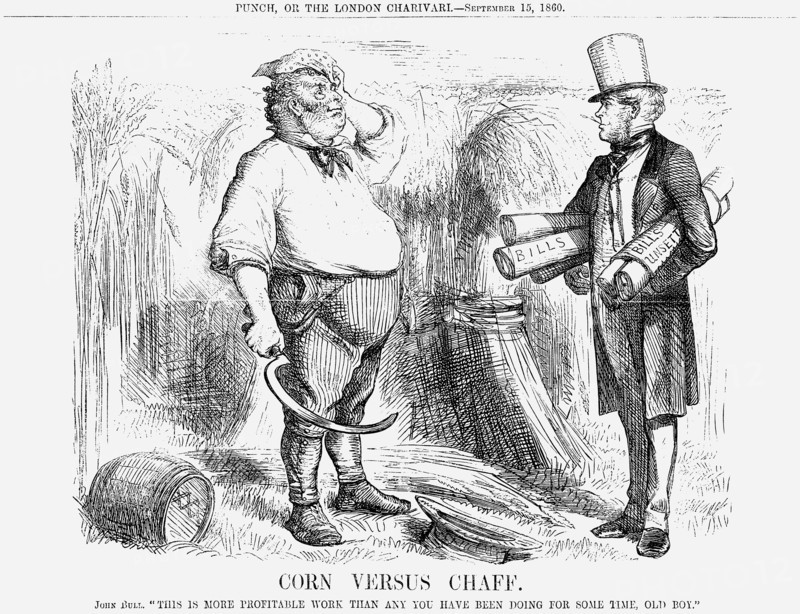 'Corn versus Chaff', 1860. Artist: Unknown
