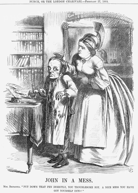 'John In A Mess', 1864. Artist: John Tenniel