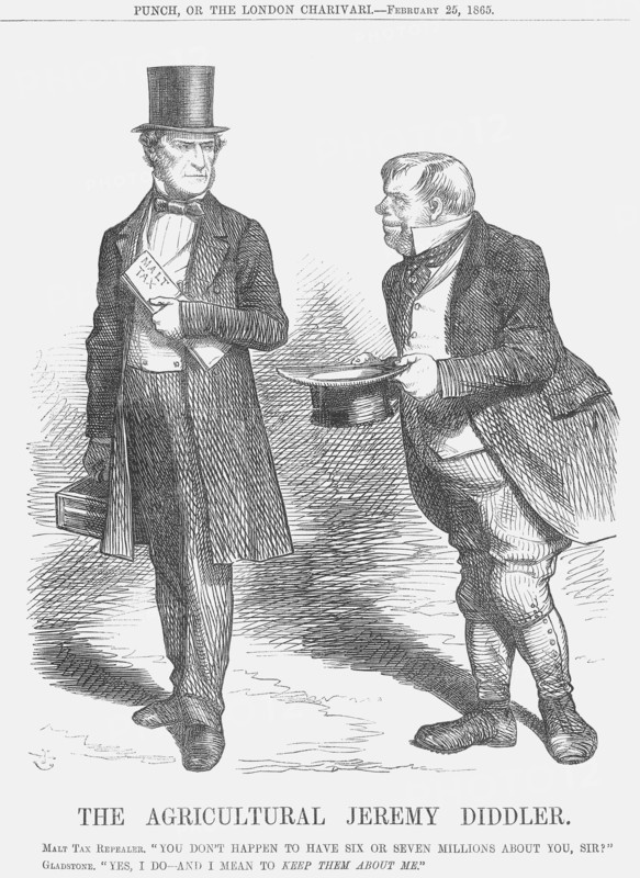 'The Agricultural Jeremy Diddler', 1865. Artist: John Tenniel