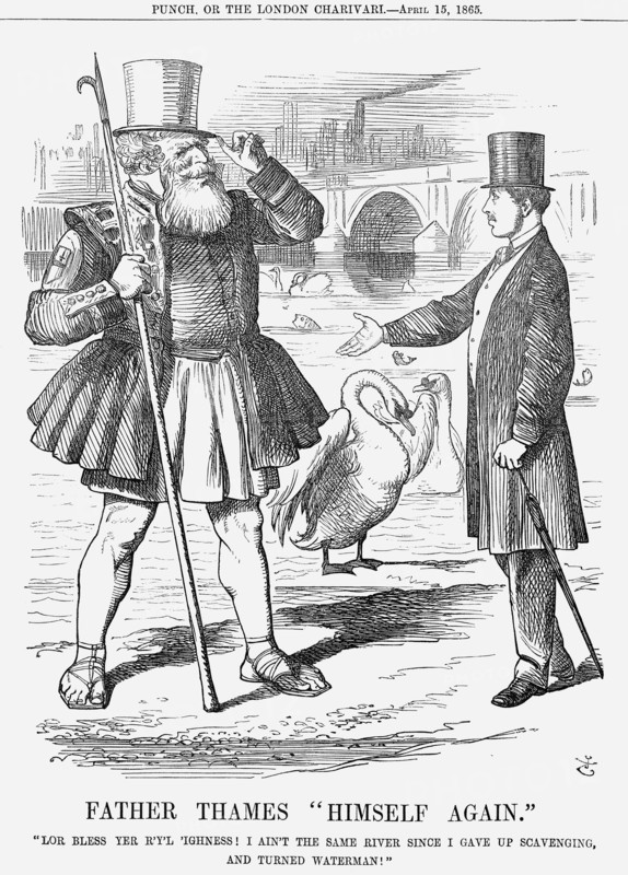 'Father Thames Himself Again', 1865 Artist: John Tenniel