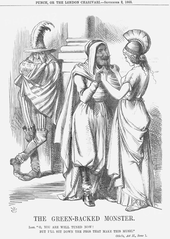 'The Green-Backed Monster', 1865. Artist: John Tenniel
