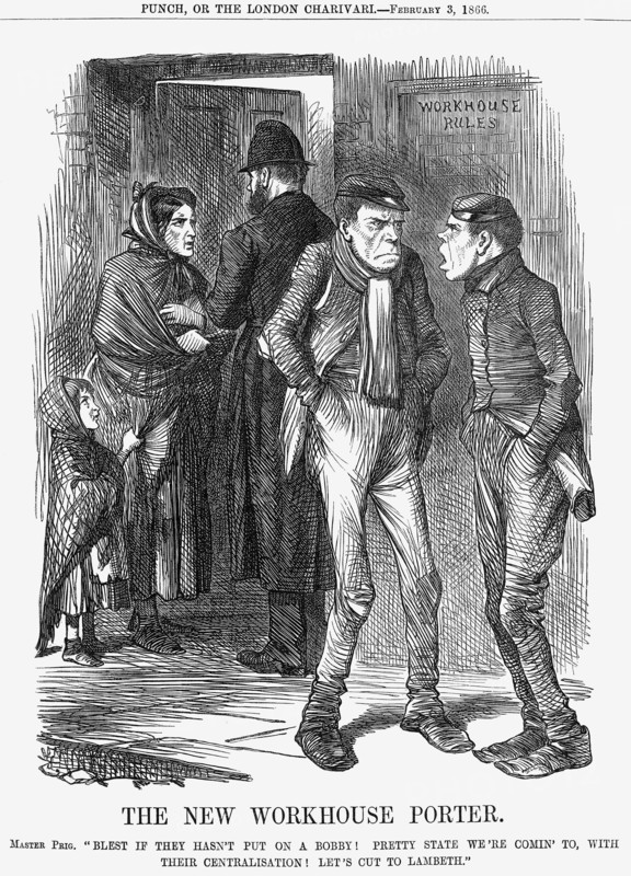 'The New Workhouse Porter', 1866. Artist: John Tenniel