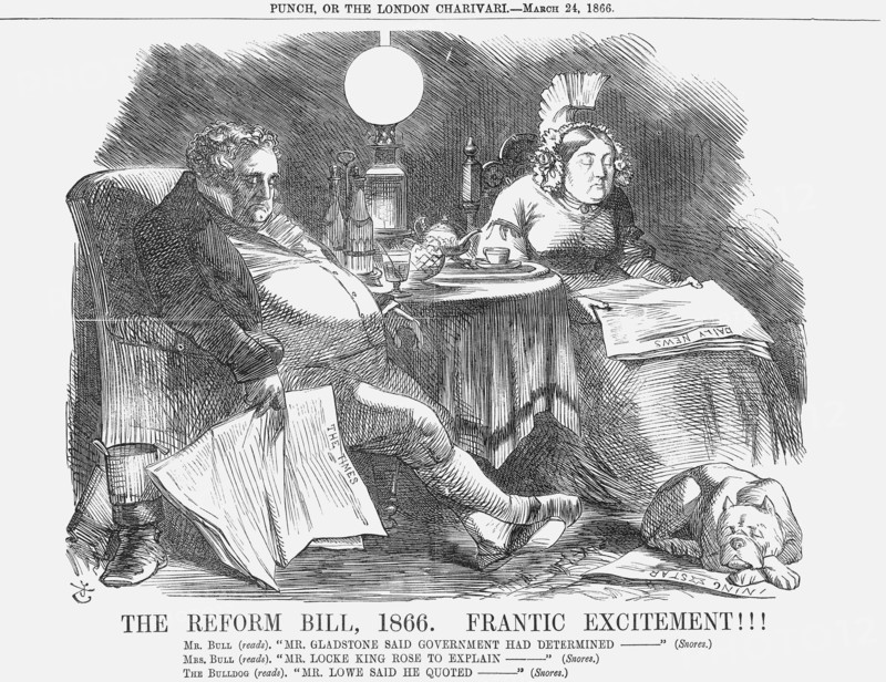 'The Reform Bill, 1866. Frantic Excitement!!!', 1866. Artist: John Tenniel