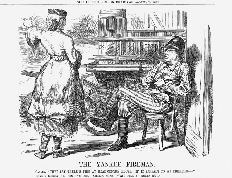 'The Yankee Fireman', 1866. Artist: John Tenniel