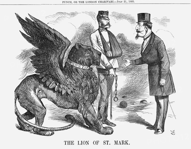 'The Lion of St Mark', 1866. Artist: John Tenniel