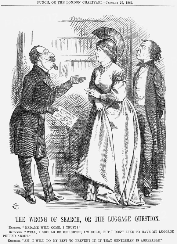 'The Wrong of Search, or The Luggage Question', 1867 Artist: John Tenniel