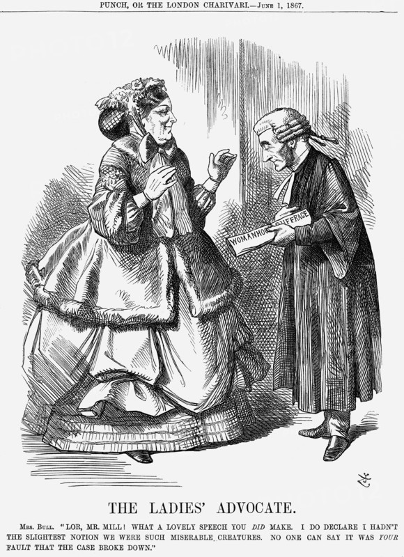 'The Ladies' Advocate', 1867. Artist: John Tenniel