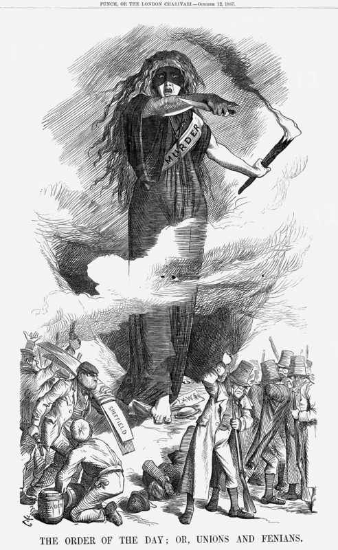 'The Order of the Day; or, Unions and Fenians', 1867. Artist: John Tenniel