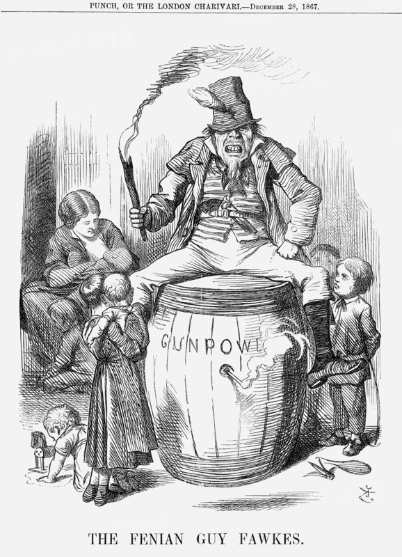 'The Fenian Guy Fawkes', 1867. Artist: John Tenniel