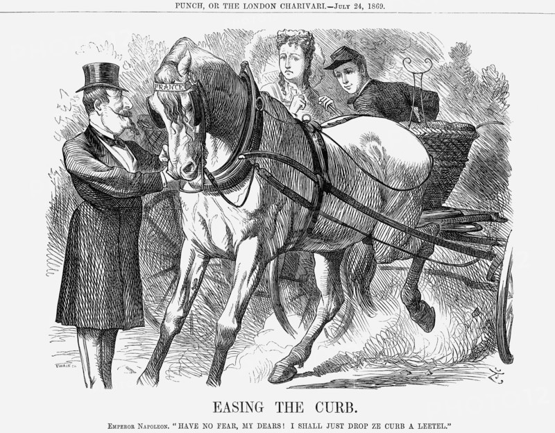'Easing The Curb', 1869. Artist: John Tenniel