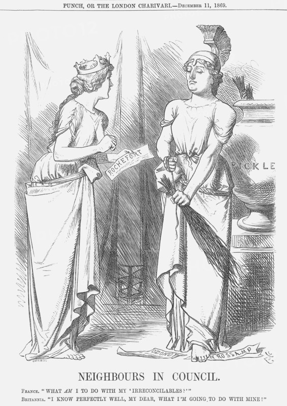 'Neighbours In Council', 1869. Artist: John Tenniel