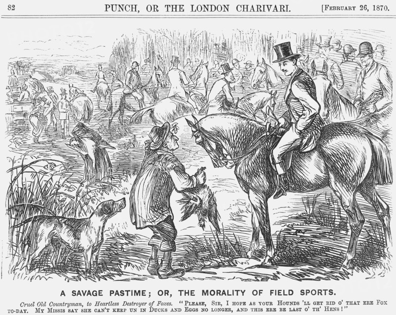 'A Savage Pastime; or, the Morality of Field Sports', 1870. Artist: Georgina Bowers