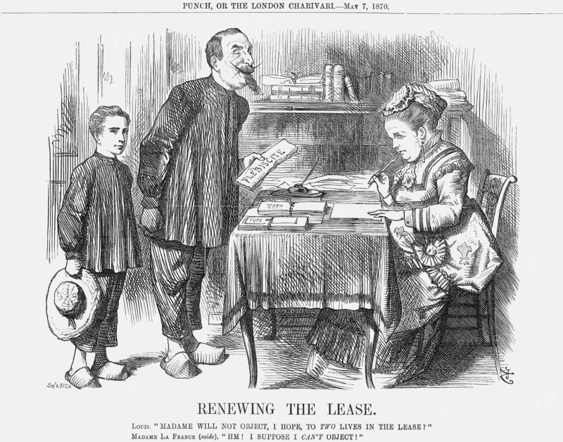 'Renewing The Lease', 1870. Artist: Joseph Swain