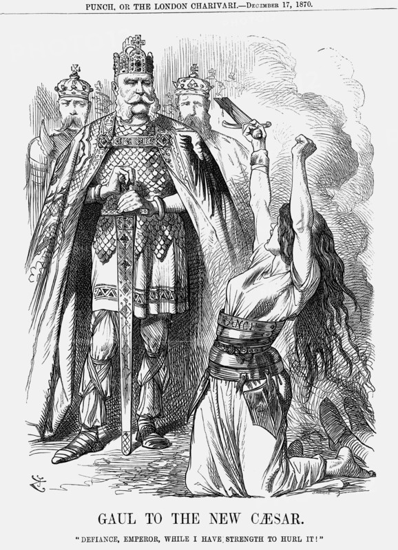 'Gaul to the New Caesar', 1870. Artist: Joseph Swain