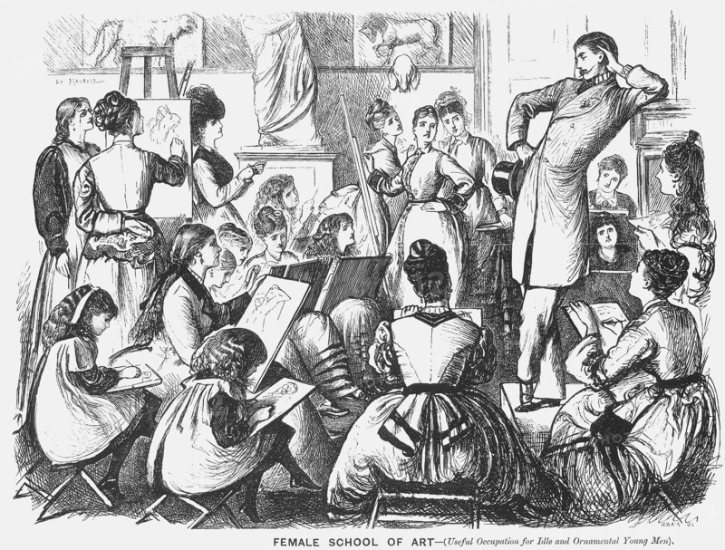 'Female School of Art', 1874.  Artist: Joseph Swain