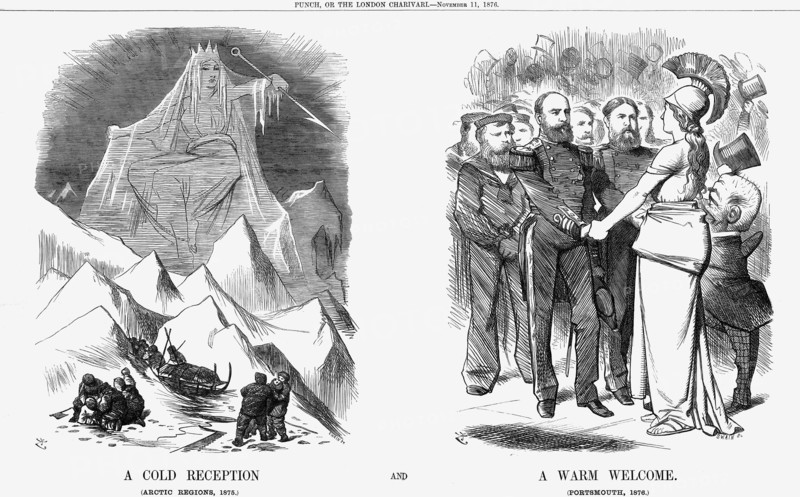 'A Cold Reception and A Warm Welcome', 1876. Artist: Joseph Swain