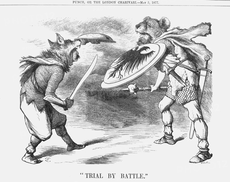 'Trial by Battle', 1877. Artist: Joseph Swain