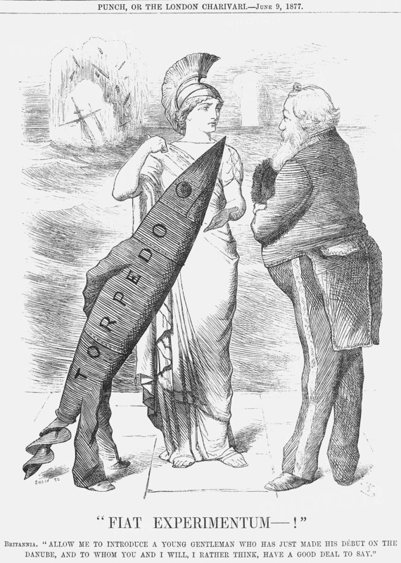 Fiat Experimentum-!, 1877.  Artist: Joseph Swain