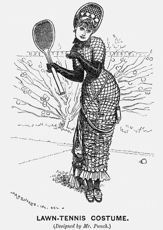 'Lawn-Tennis Costume', 1879. Artist: Edward Linley Sambourne