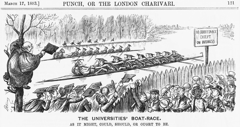 'The Universities' Boat-Race', 1883. Artist: Unknown