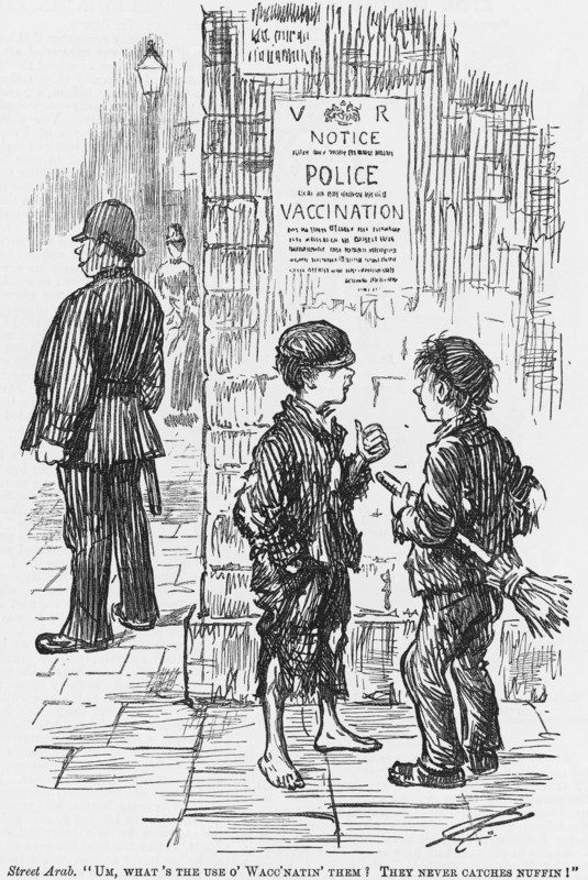 A satirical look at the chances of the average police constable's ability to catch a cold, 1886. Artist: Unknown