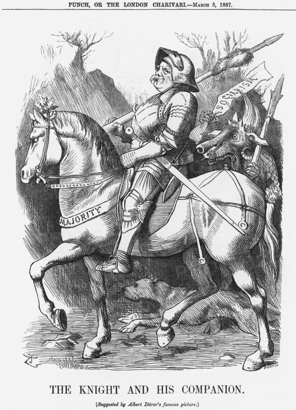 'The Knight and his Companion', 1887. Artist: Joseph Swain