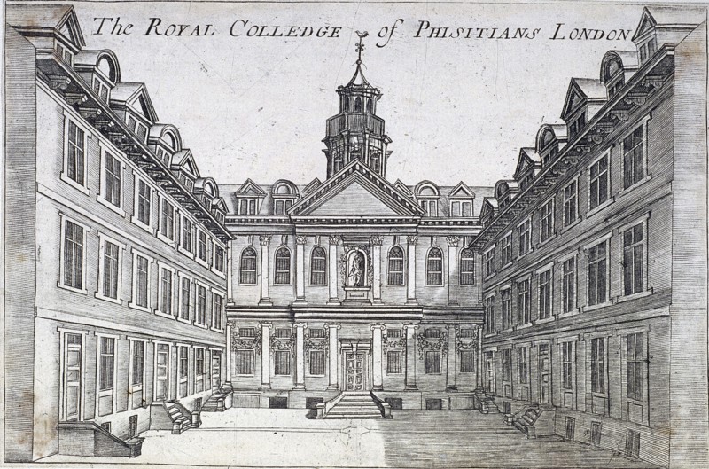 College of Physicians, London, c1710 Artist: Anon