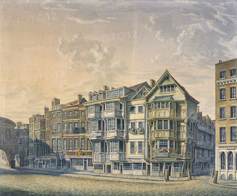 Fleet Street, London, 1798 Artist: William Capon