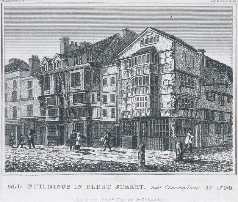 Fleet Street, London, 1828. Artist: Anon