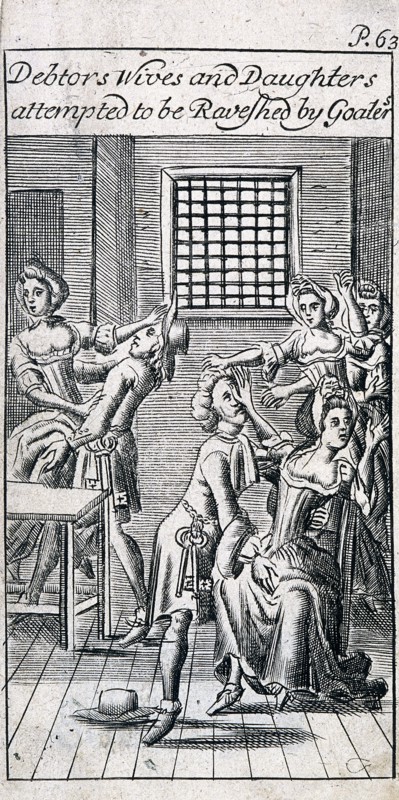 Fleet Prison, London, 1691. Artist: Anon