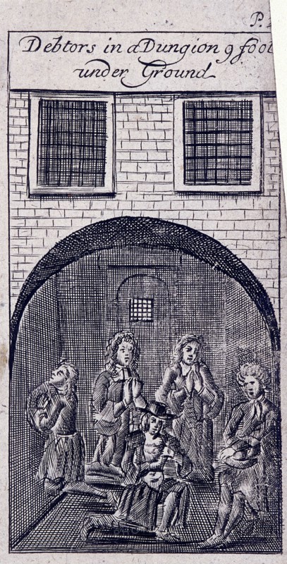 Fleet Prison, London, 1691. Artist: Anon
