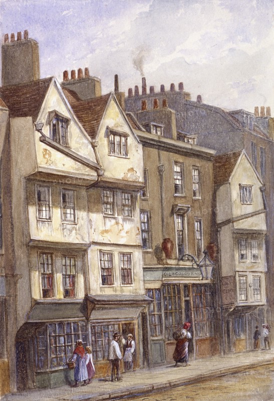 Fetter Lane, London, 1870. Artist: JT Wilson