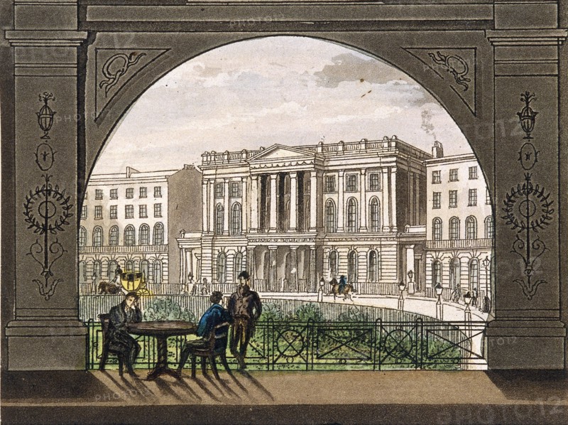 London Institution, Finsbury Circus, c1820. Artist: Anon