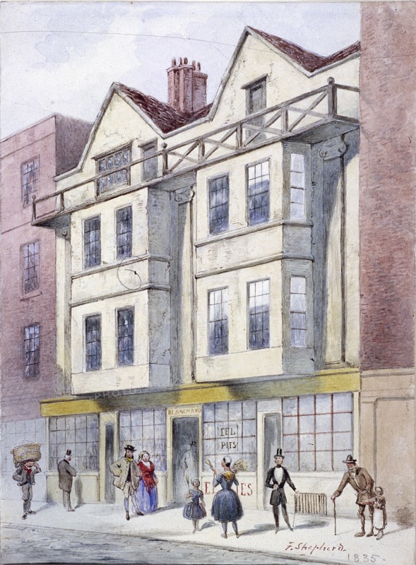 Fleet Street, London, 1835. Artist: Frederick Napoleon Shepherd