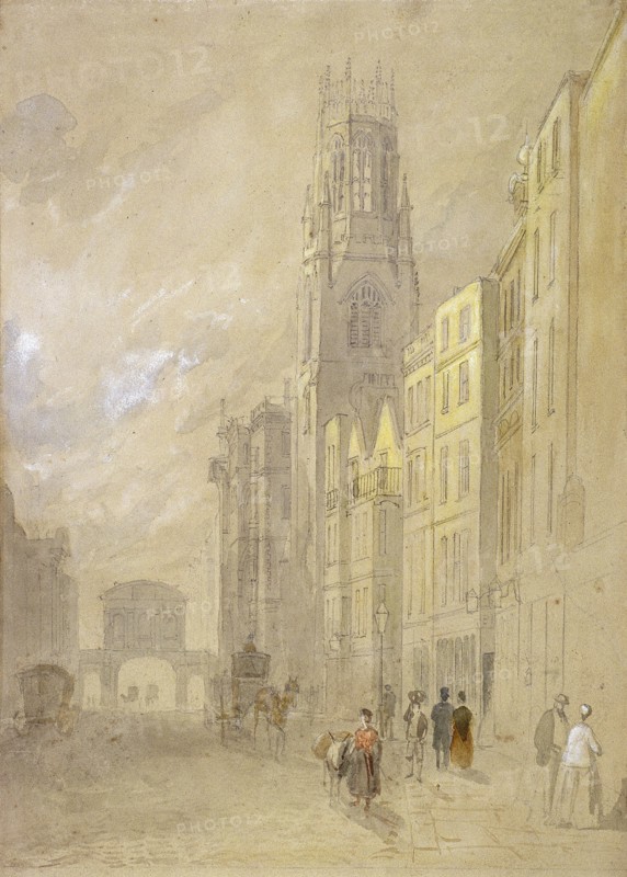 Fleet Street, London, 1850. Artist: Anon