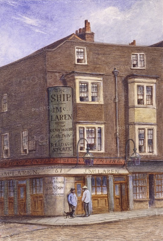 Ship Tavern, Goodman's Yard, London, c1870. Artist: JT Wilson