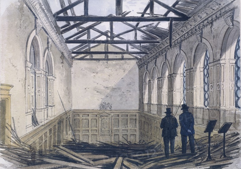 Haberdashers' Hall, London, 1864. Artist: Anon